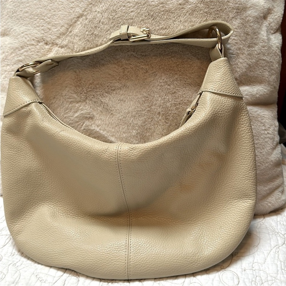 Quince Italian Leather Cream Purse